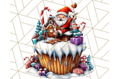 Christmas Cupcake PNG Clipart, Cute Food PNG, Holiday Treat Product Image 2