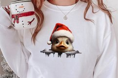 Christmas Farm Animal Peeking Clipart Sublimation Product Image 3