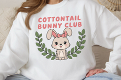 Cottontail bunny club PNG, Easter Sublimation PNG Product Image 2