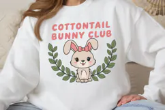 Cottontail bunny club PNG, Easter Sublimation PNG Product Image 2