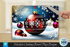 Classic Ornament Snowflake Holiday Cutting Board PNG Product Image 1