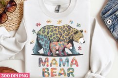 Mama Bear PNG, Autism Sublimation PNG Product Image 3