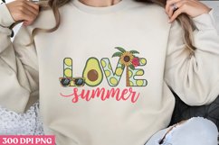 Love Summer PNG, Avocado Sublimation PNG Product Image 3