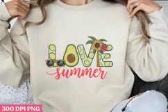 Love Summer PNG, Avocado Sublimation PNG Product Image 3