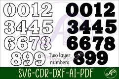 Number two layer wall sign SVG cut files Product Image 2