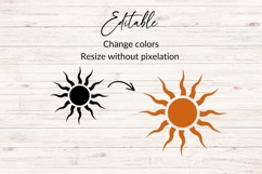Sun SVG - Sunrise Or Sunset Product Image 2