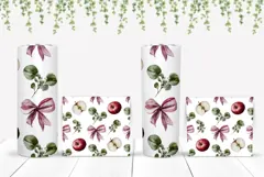 Red Apples Tumbler Wrap Design, Fruits Tumbler Template Product Image 2
