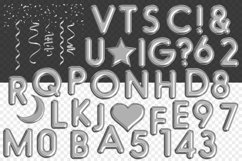 Silver Foil Balloon Clipart:"Balloon CLIPART" Silver clipart Product Image 2