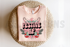Festive AF Sublimation PNG, Holiday Party Sublimation PNG Product Image 2