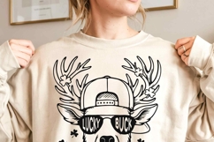 St. Patrick’s Day Buck Camo SVG PNG | Boys St Patricks SVG Product Image 4