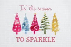 Tis the season to sparkle Merry Christmas Design Sublimation Product Image 2