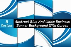 Abstract Blue And White Backgrounds With Dynamic Curves Product Image 1
