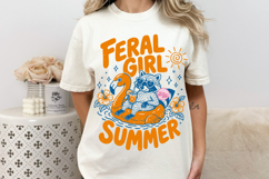 Feral Girl Summer PNG, Preppy Coastal Summer Sublimation Product Image 2