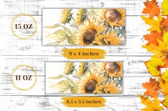 Watercolor Sunflowers Mug Design, Coffee Mug Sublimation Product Image 2