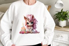 Birthday Unicorn Sublimation Clipart Product Image 2