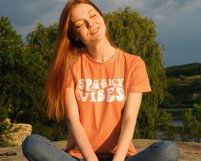 Spooky Vibes SVG, Halloween Season, Retro Halloween Shirt Product Image 4