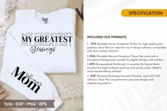 My Greatest Blessings SVG - Mother's Day Sleeve T shirt Desi Product Image 2
