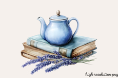 Blue Cozy Spring Home Clipart Bundle PNG Product Image 3