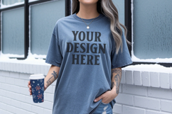 Bay Christmas Comfort Colors 1717 TShirt Mockup,cc1717 mock Product Image 1