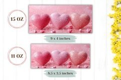 3D Love Mug Wrap Design, Love Hearts Mug Sublimation Product Image 2