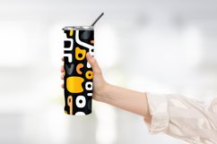 Abstract Shapes Outline Pattern Tumbler Wrap Product Image 2