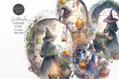 Halloween clipart, Witch clipart, Autumn clipart Product Image 1