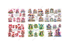 Fairy Mega Clipart Bundle, Fantasy Clipart, Huge Bundle Product Image 2