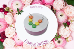 Lemon Slice Earring Laser Cut File- SVG FILE Product Image 2