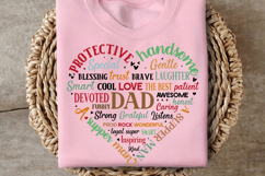 Dad Heart Shape SVG, Father&#039;s Day Heart, Father&#039;s Day SVG Product Image 2