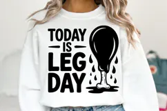 Today is Leg Day Svg | Halloween Svg | Shirt Svg Product Image 2