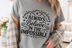 Always Believe In The Impossible Svg, Mental Health Svg. Product Image 3