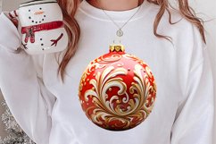 Christmas Bauble Sublimation Clipart, Christmas Bauble Product Image 2