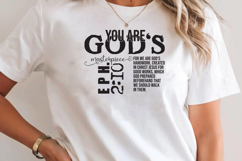 God's Masterpiece PNG, Bible Verse T-Shirt Design Product Image 3