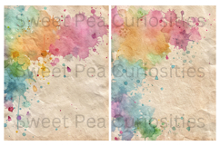 Mixed Media, Paint Splatters, Papers, Junk Journal Product Image 2