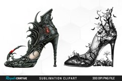 Gothic Heel Halloween Fantasy Clipart Bundle Product Image 2