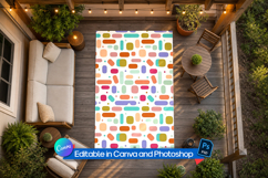 Zen terrace rug mockup Product Image 3