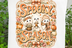 Spooky Season Cute Ghost Halloween Sublimation SVG Product Image 3