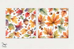 Autumn leaves digital paper Product Image 2