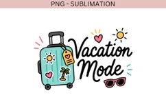 Vacation Mode PNG | Summer Travel Shirt Design Product Image 2