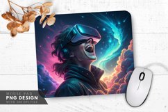 Cosmic Excitement Futuristic Adventure Mouse Pad PNG Design Product Image 1