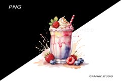 Milkshake Clipart, Food Clipart Product Image 1