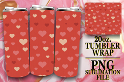 JOYFUL SIPS 20oz TUMBLER WRAP, Valentine's Pattern Product Image 1