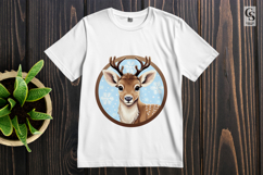 Cute Fawn Deer Clipart Sublimation PNG Product Image 2