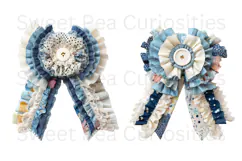 Bows, Ribbon, Lace , Clipart, Ephemera, PNG, Junk Journal Product Image 2