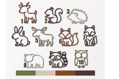 Woodland Animals SVG Bundle, laser cut file, Kids Woodland Product Image 5
