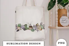 Watercolor Garden Seamless Border png Product Image 2