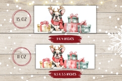 Watercolor Christmas Dog Mug, Christmas Presents Mug PNG Product Image 2