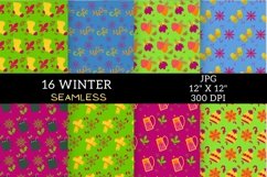 Bright Boho Winter Digital Papers, Winter Digital Paper Product Image 2