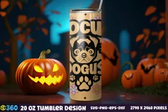 Halloween Tumbler Wrap, Halloween Tumbler SVG Product Image 2