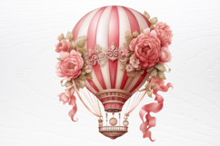 Christmas Hot Air Balloon Sublimation PNG Product Image 2